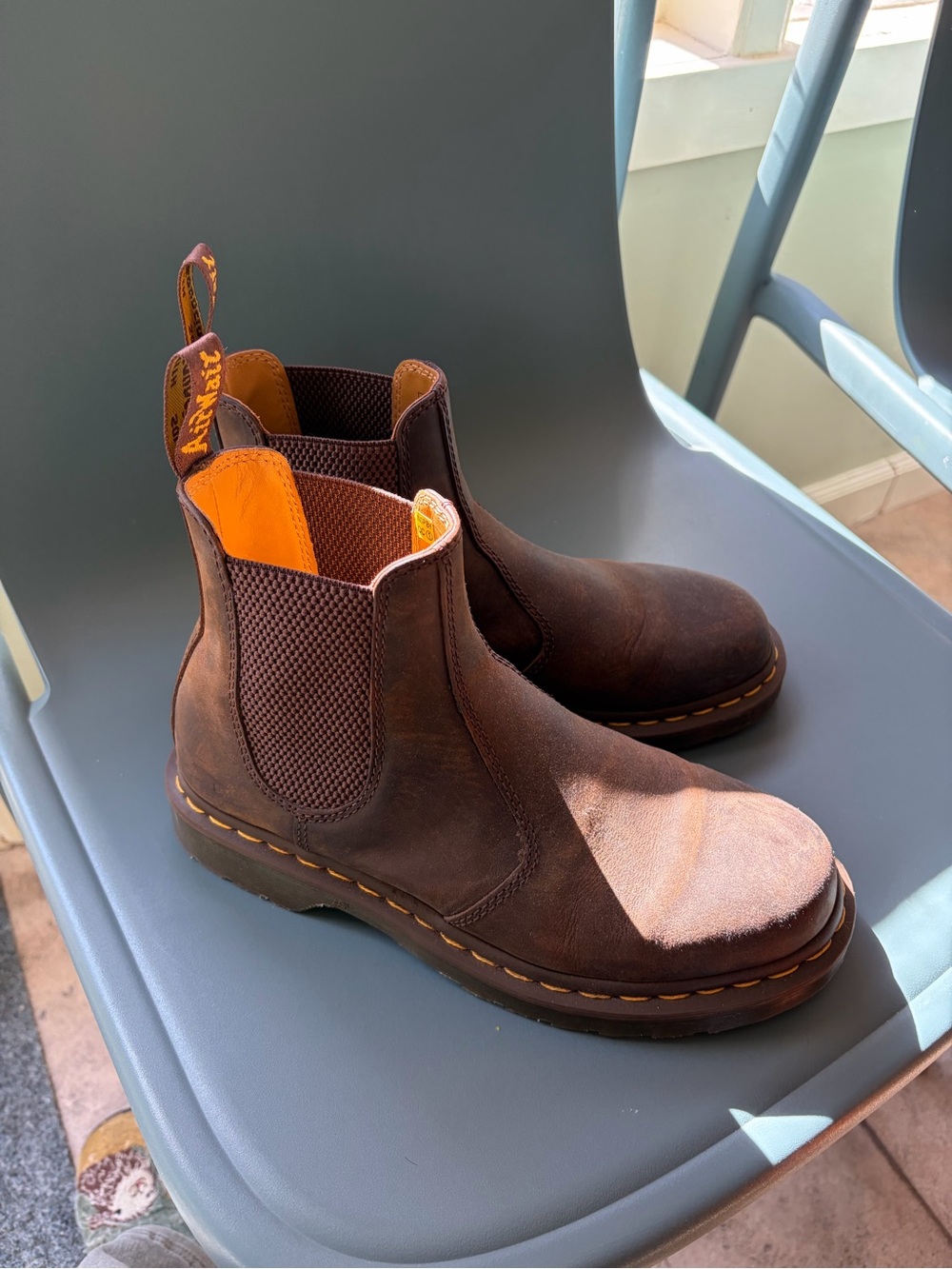 Dr. Martens Women’s Nubuck Brown Chelsea Boots